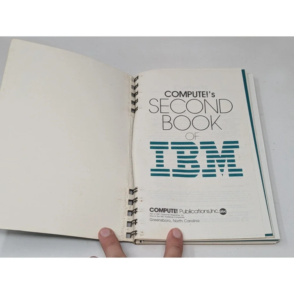 Second Book OF IBM by Compute Publishing Programming Games PC Computer Book VTG